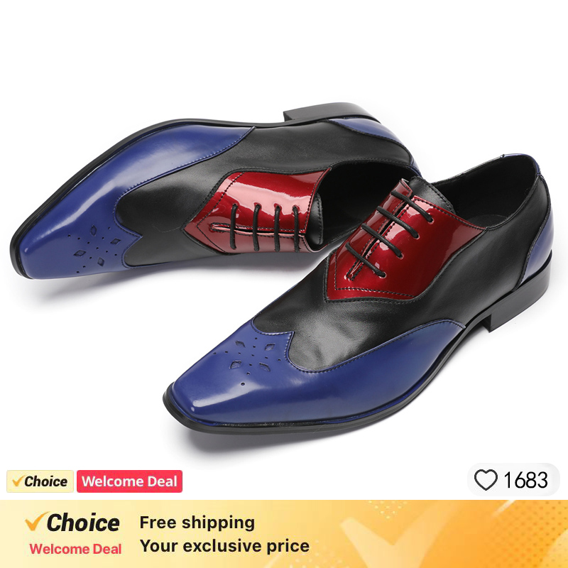 LUXURY MEN'S OXFORD SHOES BLAC - Leather Shoe Polish 评论和价格