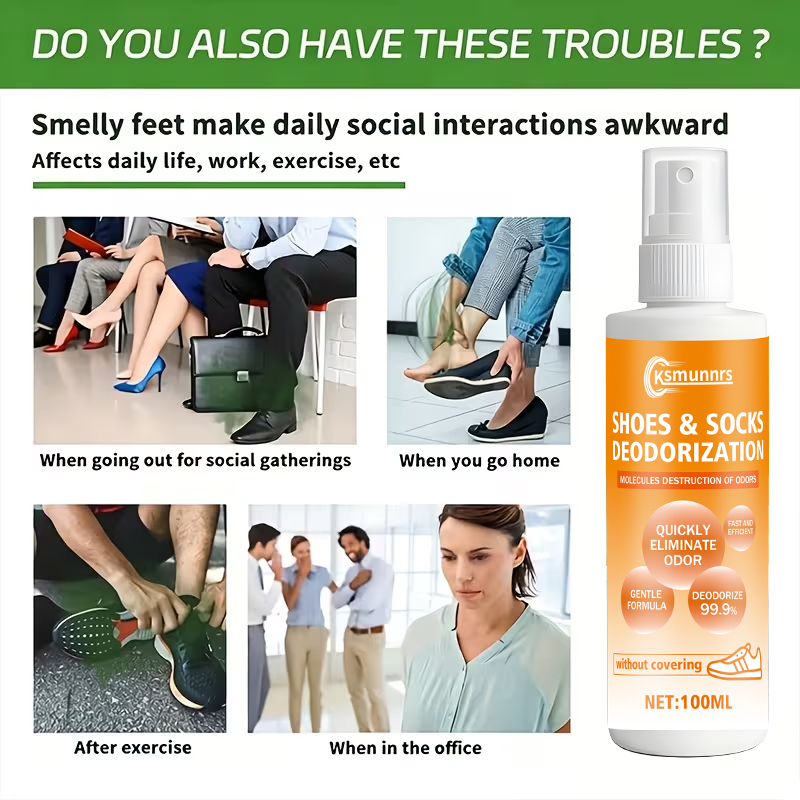 Foot Odor Spray, Deodorizing C - Sneaker Care Spray 评论和价格